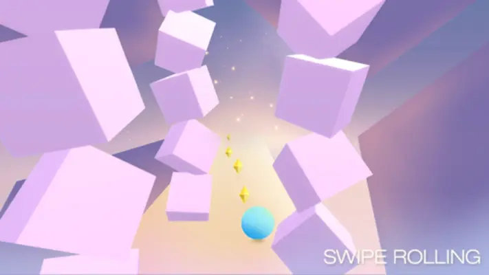 Swipe Rolling - Unlimited Road, Ball and Run android App screenshot 1